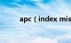 apc（index missmatch win7）