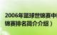 2006年篮球世锦赛中国队员（2006年篮球世锦赛排名简介介绍）