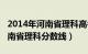 2014年河南省理科高考一分一段（2014年河南省理科分数线）