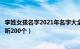 李姓女孩名字2021年名字大全（李姓名字独一无二女特色好听200个）