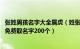 张姓男孩名字大全属虎（姓张的男孩取什么名字好 姓张属虎免费取名字200个）