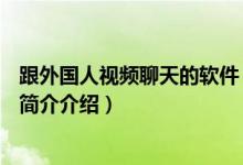 跟外国人视频聊天的软件（什么APP可以和外国人视频聊天简介介绍）