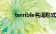 terrible名词形式是什么知识介绍