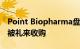 Point Biopharma盘前涨超80%，报道称将被礼来收购