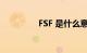 FSF 是什么意思知识介绍