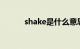 shake是什么意思中文知识介绍