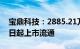 宝鼎科技：2885.21万股限售股将于10月16日起上市流通