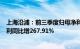 上海沿浦：前三季度归母净利润6362.35万元，第三季度盈利同比增267.91%