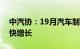 中汽协：19月汽车制造业工业增加值保持较快增长