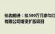 杭齿前进：拟500万元参与江苏汇智高端工程机械创新中心有限公司增资扩股项目