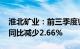 淮北矿业：前三季度归母净利润50.58亿元，同比减少2.66%