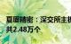 夏厦精密：深交所主板IPO网上发行中签号码共2.48万个