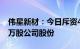 伟星新材：今日斥资445.35万元首次回购27万股公司股份