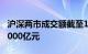 沪深两市成交额截至11月9日10时45分突破5000亿元