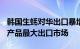 韩国生蚝对华出口暴增300%，中国是韩国水产品最大出口市场