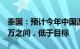 泰国：预计今年中国游客数量在340万至350万之间，低于目标