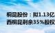 桐昆股份：拟1.13亿元收购控股股东所持广西桐昆剩余35%股权