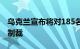 乌克兰宣布将对185名个人和181个实体实施制裁