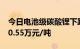 今日电池级碳酸锂下跌2000元/吨，均价报10.55万元/吨