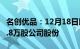 名创优品：12月18日以118.98万美元回购24.8万股公司股份