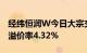 经纬恒润W今日大宗交易成交4734.62万元，溢价率4.32%