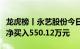 龙虎榜丨永艺股份今日涨停，营业部席位合计净买入550.12万元