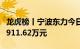 龙虎榜丨宁波东力今日跌停，机构合计净卖出911.62万元