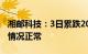 湘邮科技：3日累跌20%，公司目前生产经营情况正常