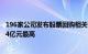 196家公司发布股票回购相关公告，东阿阿胶拟回购不超1.24亿元最高