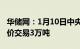 华储网：1月10日中央储备冻猪肉轮换出库竞价交易3万吨