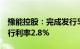 豫能控股：完成发行5亿元超短期融资券，发行利率2.8%