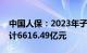 中国人保：2023年子公司原保险保费收入总计6616.49亿元