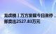 龙虎榜丨万方发展今日涨停，财通证券杭州上塘路证券营业部卖出2527.83万元