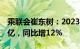 乘联会崔东树：2023年汽车行业收入超10万亿，同比增12%