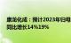 康龙化成：预计2023年归母净利润15.67亿元16.36亿元，同比增长14%19%