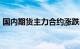 国内期货主力合约涨跌不一，燃料油涨超3%