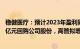 稳健医疗：预计2023年盈利同比跌51.53%58.8%，拟1亿2亿元回购公司股份，高管拟增持315万630万元