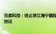 兄弟科技：终止浙江海宁国际化医药产业基地建设项目投资协议