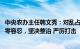 中央农办主任韩文秀：对乱占 破坏耕地的违法行为必须坚持零容忍，坚决整治 严厉打击