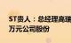 ST贵人：总经理高瑞拟增持3000万元6000万元公司股份