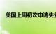 美国上周初次申请失业金人数为21.2万人