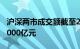 沪深两市成交额截至2月20日13时53分突破6000亿元