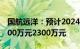 国航远洋：预计2024年一季度归母净利润1800万元2300万元