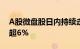 A股微盘股日内持续走低，中证2000指数跌超6%