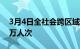 3月4日全社会跨区域人员流动量完成17592万人次