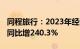 同程旅行：2023年经调整净利润21.99亿元，同比增240.3%