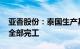 亚香股份：泰国生产基地预计2024年下半年全部完工