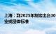 上海：到2025年制定出台30个左右产品碳足迹相关地方 企业或团体标准