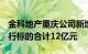 金科地产重庆公司新增3条被执行人信息，执行标的合计12亿元