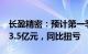 长盈精密：预计第一季度归母净利润2.5亿元3.5亿元，同比扭亏